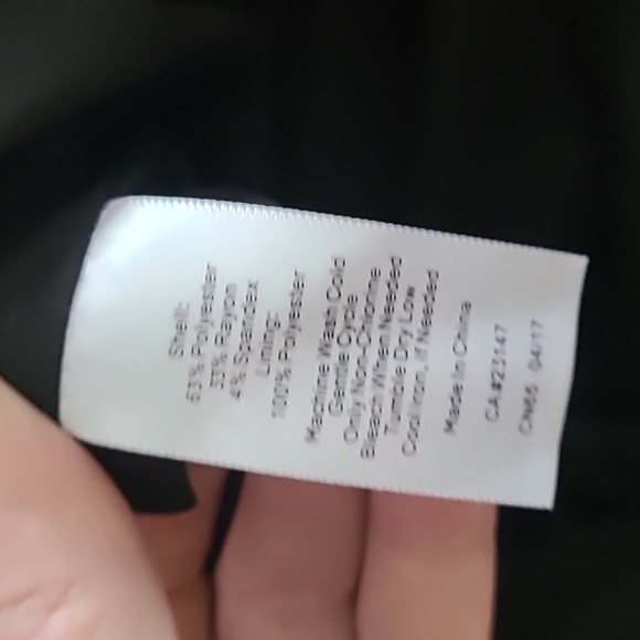 Talbots sz 14 black scalloped neck dress - Picture 6 of 7